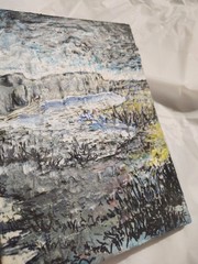 5 inch x 7 inch – Marshlands Scene – Mixed Media Mini Painting by A. Avila