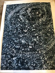 Morris Yudelson – Original Painting / ”View Of Blue Space” – 1987