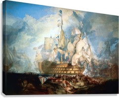 The Battle of Trafalgar Painting by Joseph Mallord William Turner Reproduction