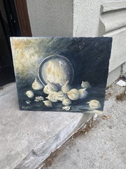 ATTRIBUTED GEORGE HITHCOCK PAINTING CONSUELO VANDERBILT ESTATE