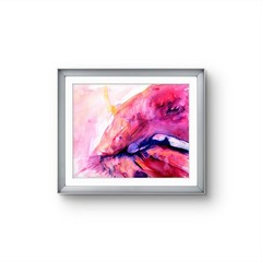 Original Expressionistic Acrylic Watercolor Painting 9 X 12 Paper Art