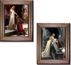 Bronze Framed Accolade & Godspeed by Leighton 2-pc Canvas Set (18 in x 15 in ea)