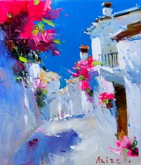 Greek street by Aziz Sulaymanov, 2024