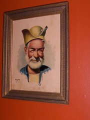 VINTAGE Man Portrait Signed Kazarian Hand Painted Oil Canvas Art Gallery – Iran