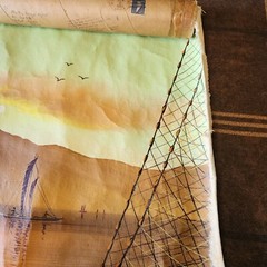 1970 Original Painting Sent By Naval Serviceman & In Original Mailing Tube. Art