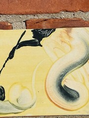 Rare Signed 1920’s Hot Starch Mythic Painting By Walter Otto Beck. Innisfree NY