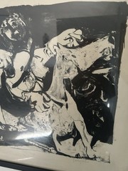 Original Juan Barjola Painting/sketch, Number 4/70 Signed. Framed.