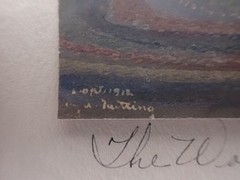 Original 1918 Signed Wallace Nutting The Workbasket Org. Frame