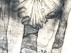 Eva Bednárová 1970 Etching Staré šaty 33″ Limited Edition 13/15 Surrealist Art
