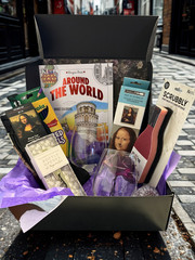 Mona Lisa Art Lovers-Travel Gift Box/Basket – Care Package – Holidays Christmas