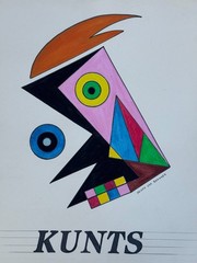 ENTARTETE KUNST BAUHAUS ABSTRACT PAINTING DRAWING HEIDEN VON BRANKER MAN & FISH