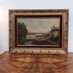 Oil Painting France Circa 1920