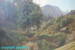 Hermann Ottomar Duke * 1832-1932 * oil painting 1865-70 * Hudson River School *