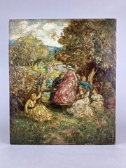 HIGHLY INTERESTING ANTIQUE OIL IMPASTO PAINTING CIRCLE OF ADOLPHE MONTICELLI ART