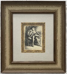 Pablo Picasso Lithograph Signed & Numbered Stamp 1900s-1970s Amazing Frame