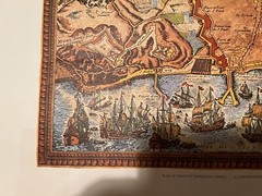 Plan of the City Barcelona Spain by Cartographer Vendome XVII Century