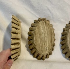 Toll Painted By Kari Tart Set – 3 Designs – Aluminum – Fluted – Primitive