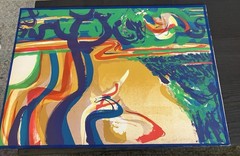 Syd Solomon hand-signed numbered limited-edition abstract lithograph 40/100