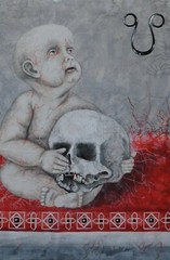 life and death wall art painting canvas contemporary modern realism figurative