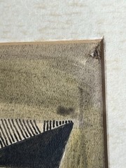 Werner Drewes Small Original Watercolor Study For “Island In The Clouds” 1942
