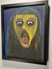 Oil pastels on heavy paper ( 11×14) by artist