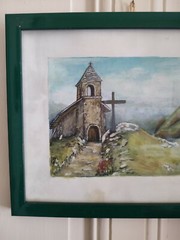 Anne Marie Katy (1938 “ Cross IN Savoie “ Watercolour And Gouache On Paper 1997
