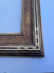 FRAME FOR PAINTING PRINT PHOTO ART 16 BY 20 INCHES WOOD ORNATE ANTIQUE WIDE GOLD
