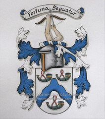 Heraldry Coat of Arms Artwork, Custom Family Crests Hand Painted on Canvas