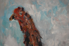 Original Signed Oil Painting “El Pollo Criollo” Cuban Chicken 11×14 Hecto Vidal