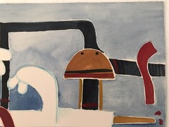 Original art unframed small painting signed watercolour mixed media on paper
