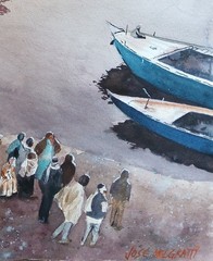 Original Painting in Watercolor „Varanasi, India“ 16″x 12″