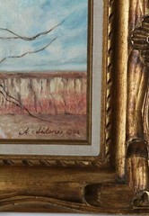 Untitled (Native American Child) By Anthony Sidoni Signed Oil on Canvas 12″x16″