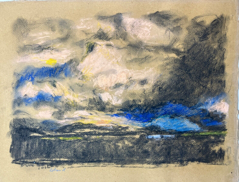„Stapafell, Iceland“, Heinrich G. Noé, 2016, Pastel, 51×39 cm