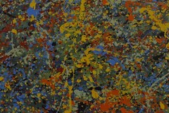 Jackson Pollock style￼ Profession￼al Painting 81” X 62”(6ft 9in)Abstract Modern