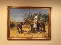 The Sentinel 1889 Remington Oil Painting Reproduction framed No 2