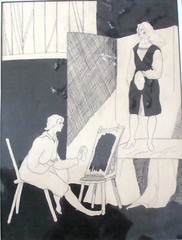 Superb Original Unsigned pen & ink drawing circa 1920’s