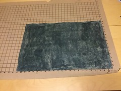 Original Vintage College Art — HOME MADE PAPER – aprox 15 x 23″ — #2 BLUE