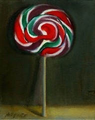 Disney Lollipop 10×8 in. Original Oil on canvas Hall Groat II