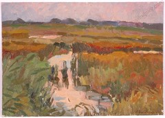 Anatoli Dovzhenko (1932-1991) „Marshland“, Oil Painting, 1967 (1)