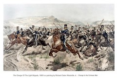 Huge 5 x 3 feet Oil Painting „The Charge of The Light Brigade“ in Crimean war