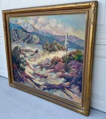 Frances Upson Young (1870 – 1950) Oil Painting The Edge of the Desert
