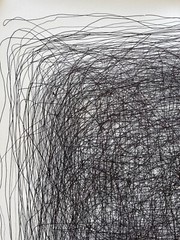 ORIGINAL LARGE DRAWING BLACK INK ON PAPER