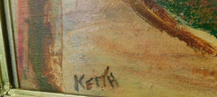 LARGE 1957 FAUVIST BAY AREA FIGURATIVE EXPRESSIONIST SCHOOL Oil PAINTING – KEITH