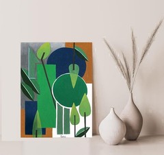 Original Art Geometric Painting Modern Abstract Wall Art Decor 12×16 Acrylic Art