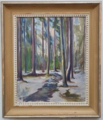 Oil painting painting oil painting masterpiece landscape nature forest winter 197
