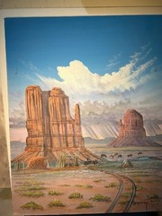 Painting by Navaho Johnny Yazzie in 1999, Original Acrylic on Canvas
