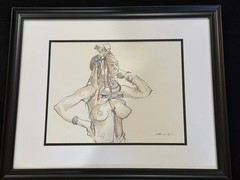 Original Ian Van Zyl Painting – „African Woman study“ – Signed South African Art