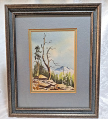 Pair Of Ann Sproul Watercolor Paintings Framed 11″ x 13″ Southwestern Scene