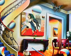 Outstanding Ferjo Limited Canvas Giclee TRIBUTE TO CHAGALL Numbered Signed COA