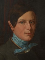 Louis Gruenler (1797-1881) „Self Portrait“ oil on canvas, 1846